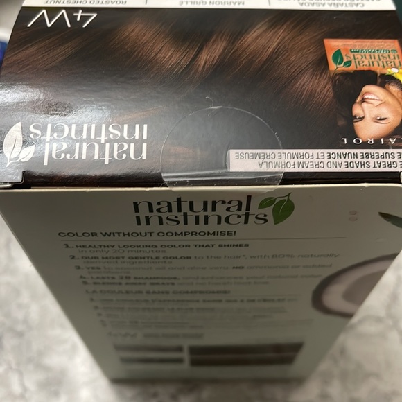 NIB Clairol Natural Instincts 4W dark brown semipermanent hair color. - Picture 2 of 6
